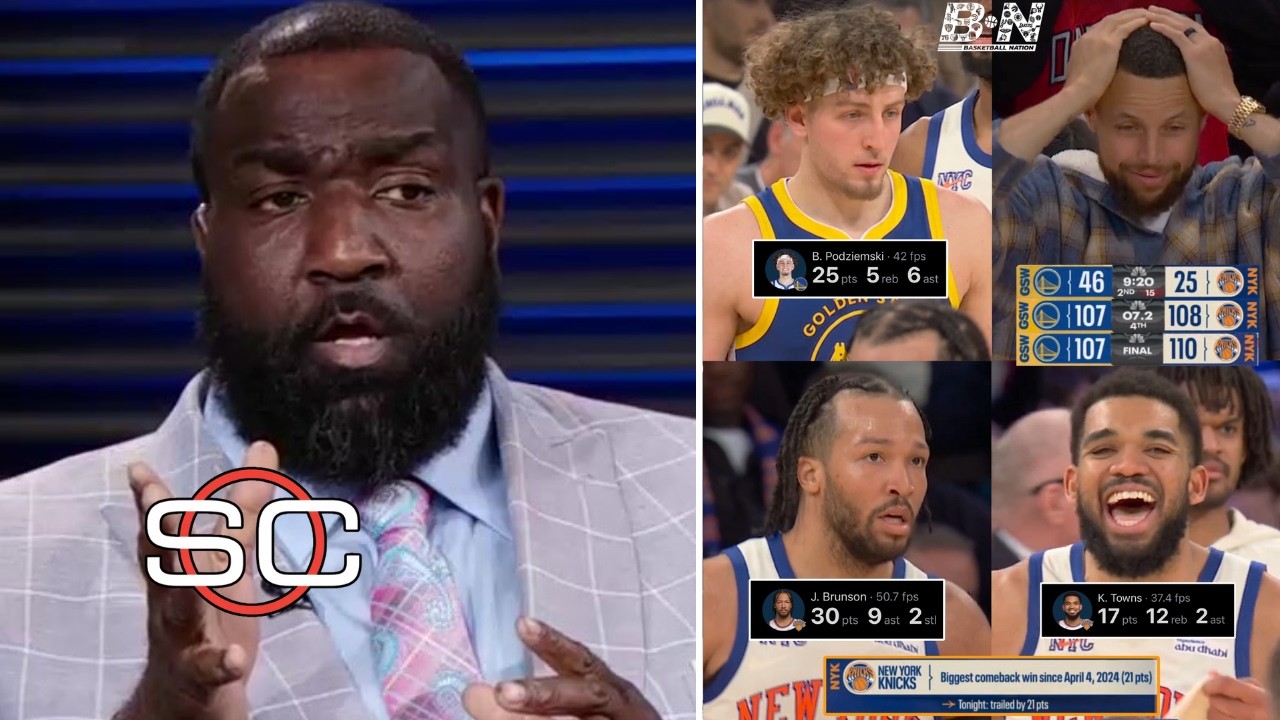 ESPN reacts to Jalen Brunson erupting for 30 PTS in Knicks’ 110–107 comeback win over the Warriors