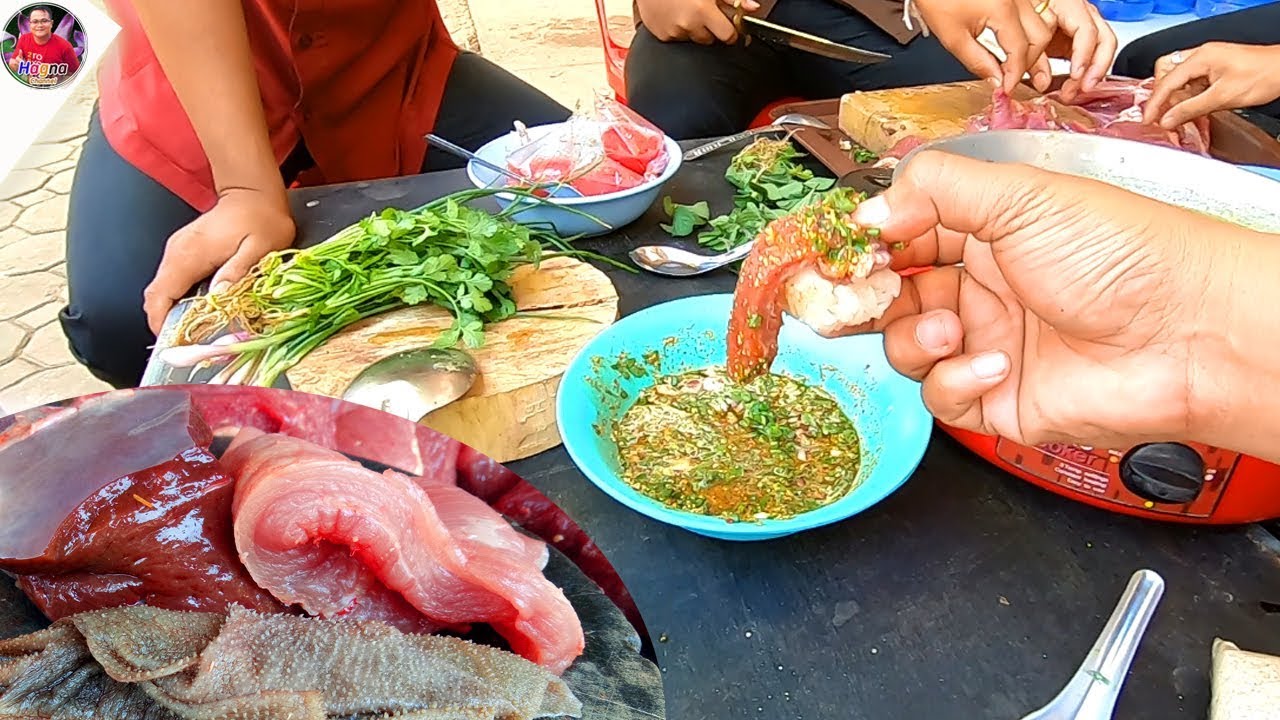อาหารสิงโตอีกแล้ว จุ๊เนื้อสดๆ แจ่วบีขมๆ กินหลายคนแซ่บๆ คือเก่า