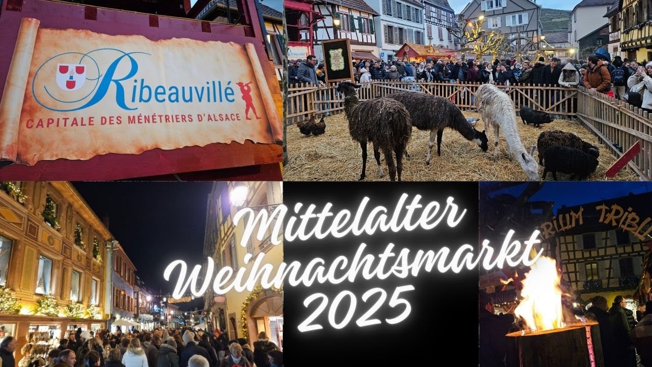 Ribeauvillé im Elsass | Mittelalterlicher Weihnachtsmarkt 2025 | Ein Märchen zur Weihnachtszeit VLOG