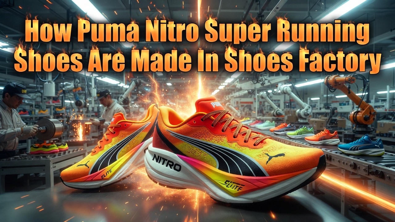 How Puma Deviate Nitro Running Sneakers Are Made in Factory | Super Sneakers Manufacturing Process