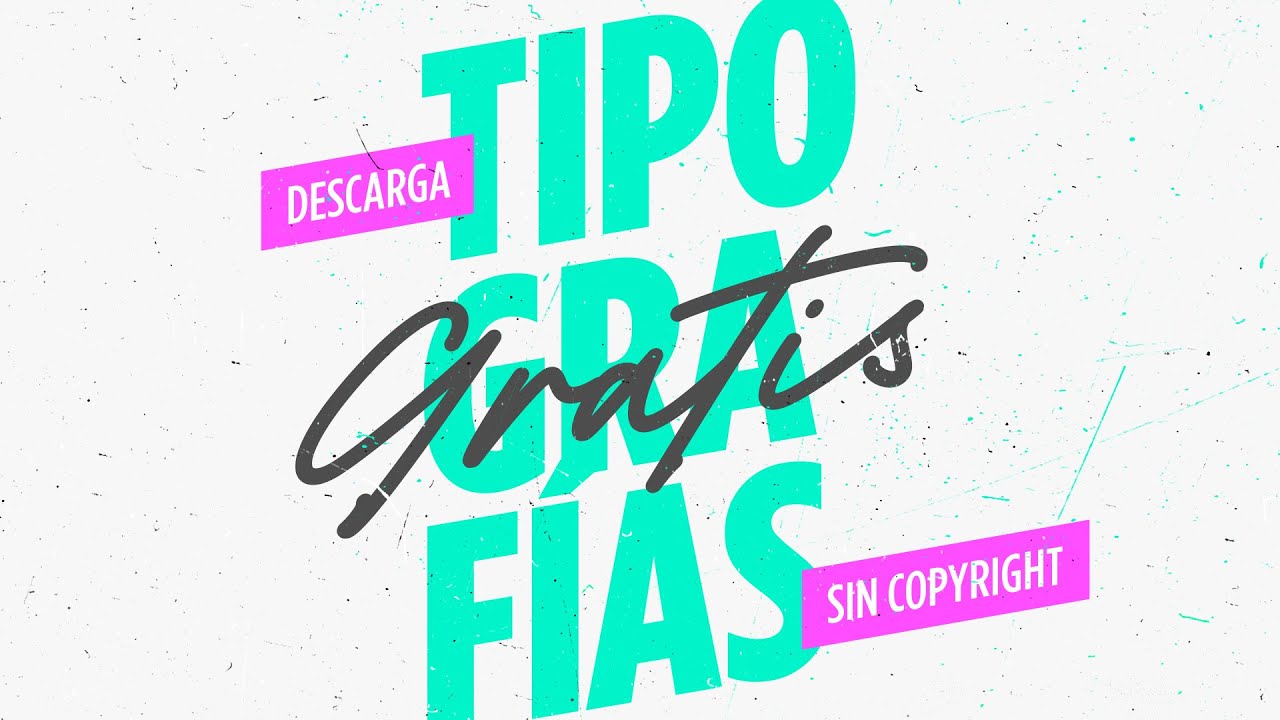 🔥 9 Páginas para DESCARGAR tipografías GRATIS Sin Copyright. Y olvídate de las licencias!