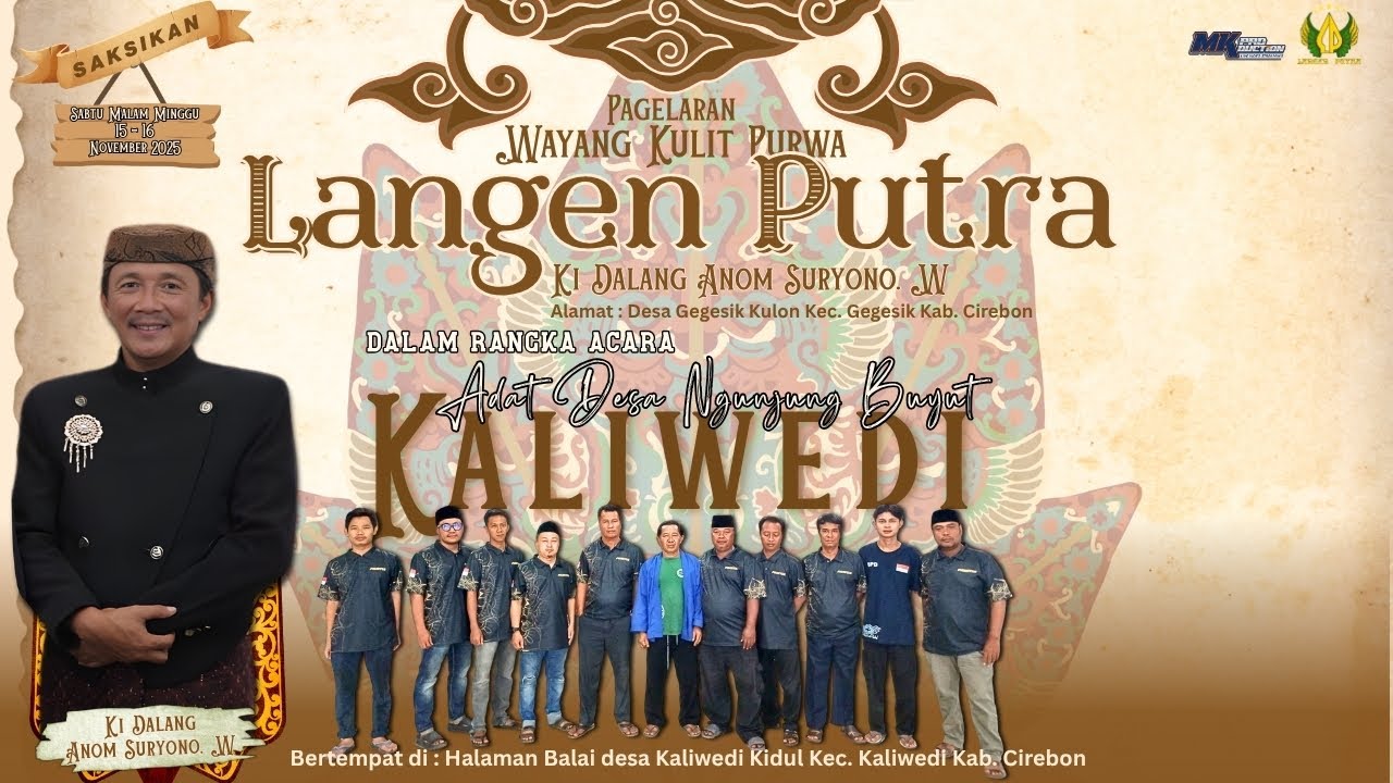 🎵{ LIVE MALAM WAYANG KULIT PURWA LANGEN PUTRA || ADATDESA UNJUNG BUYUT KALIWEDI || 15 NOVEMBER 2025