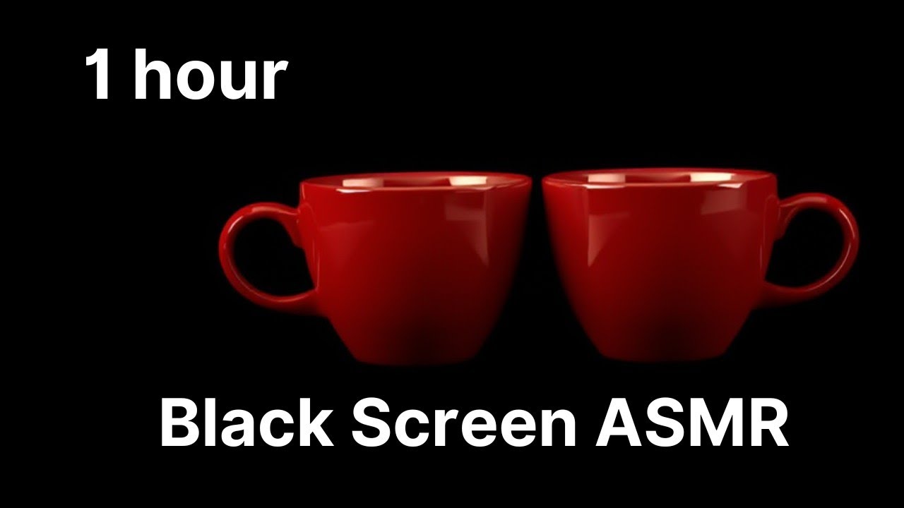 Clinking Espresso Cups ASMR | 1 Hour of Black Screen ASMR Sounds.