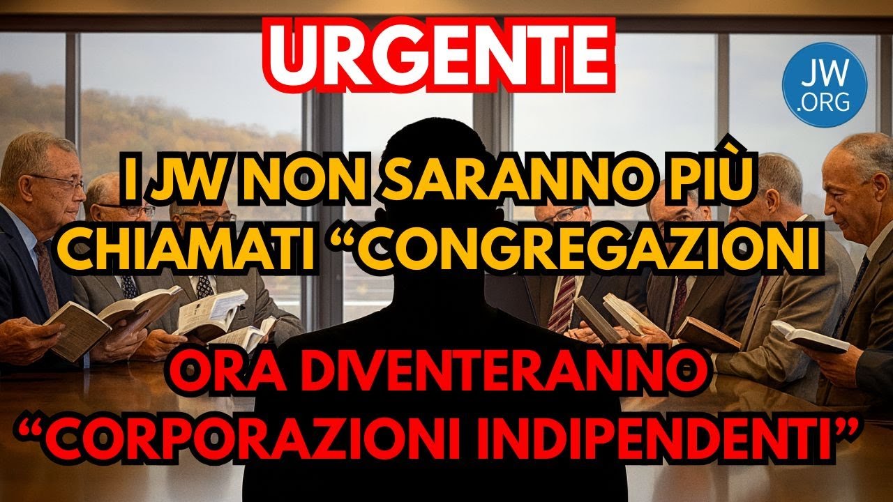 🚨 ATTENZIONE: Niente pi&ugrave; &ldquo;congregazioni&rdquo; &mdash; ora si chiameranno &ldquo;CORPORAZIONE&rdquo;. Nuovo cambiamento