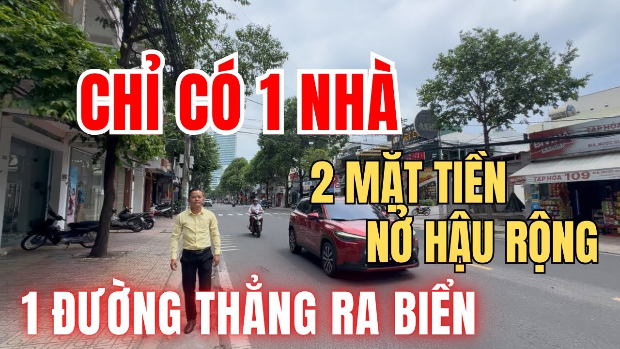 Chỉ có 1 ngôi nhà 2 mặt tiền đường rộng NỞ HẬU, gần quảng trường Biển Nha Trang | Nhà đất Nha Trang 
