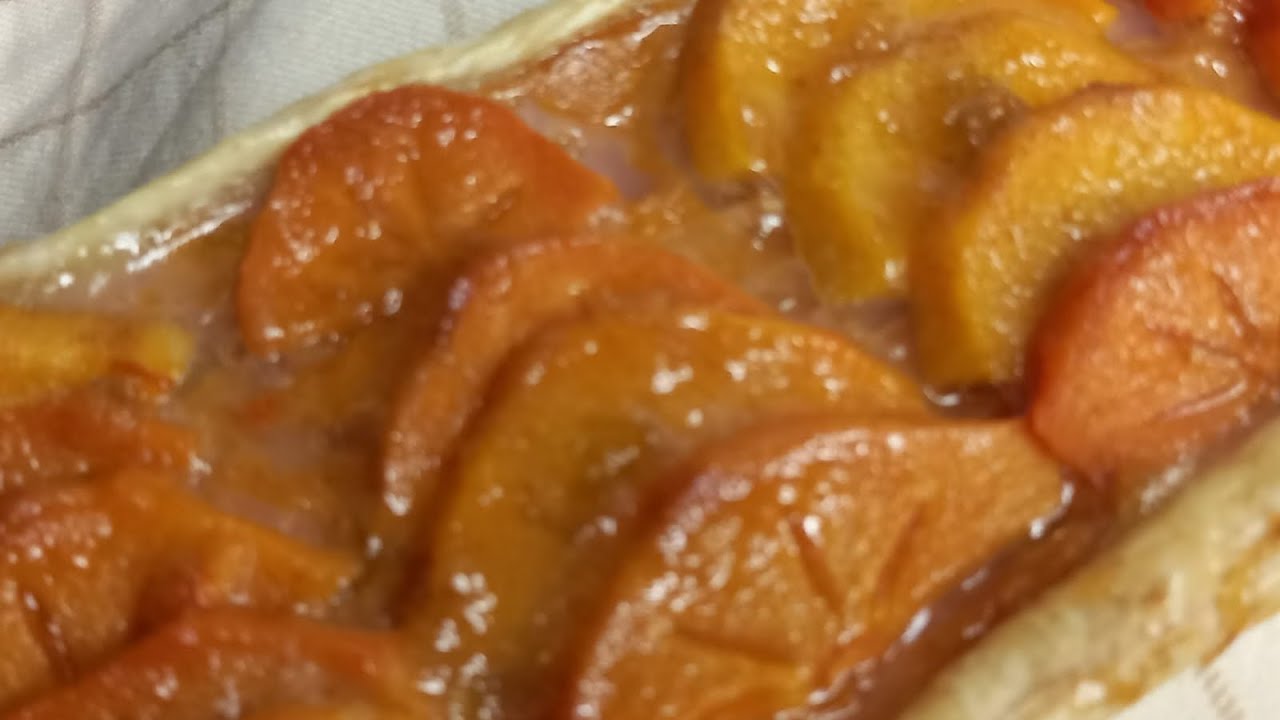 تارت الكاكي  ..@bon appétit. #تارت  الكاكي#تارت كاكي سهل#تارت كاكي هش#حلوى-تارت-الكاكي#