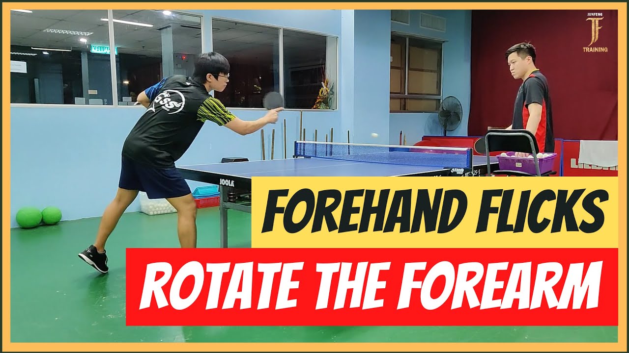 Table Tennis Forehand Flick - How the joints work
