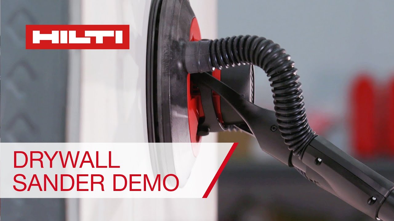 Demo of Hilti DWS 225 Long-neck orbital drywall sander