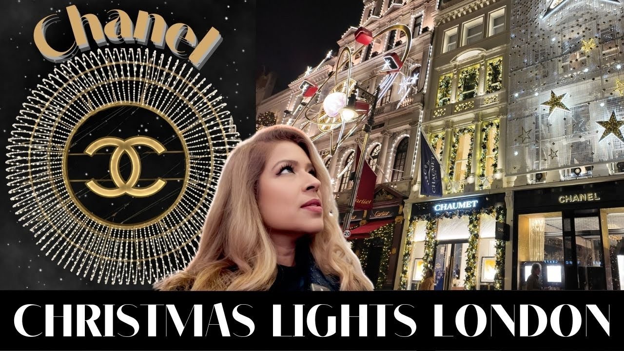 CHANEL New Bond Street Christmas Lights Switch On 2024 | London Night Walk | Dior Cruise 2025 Vlog