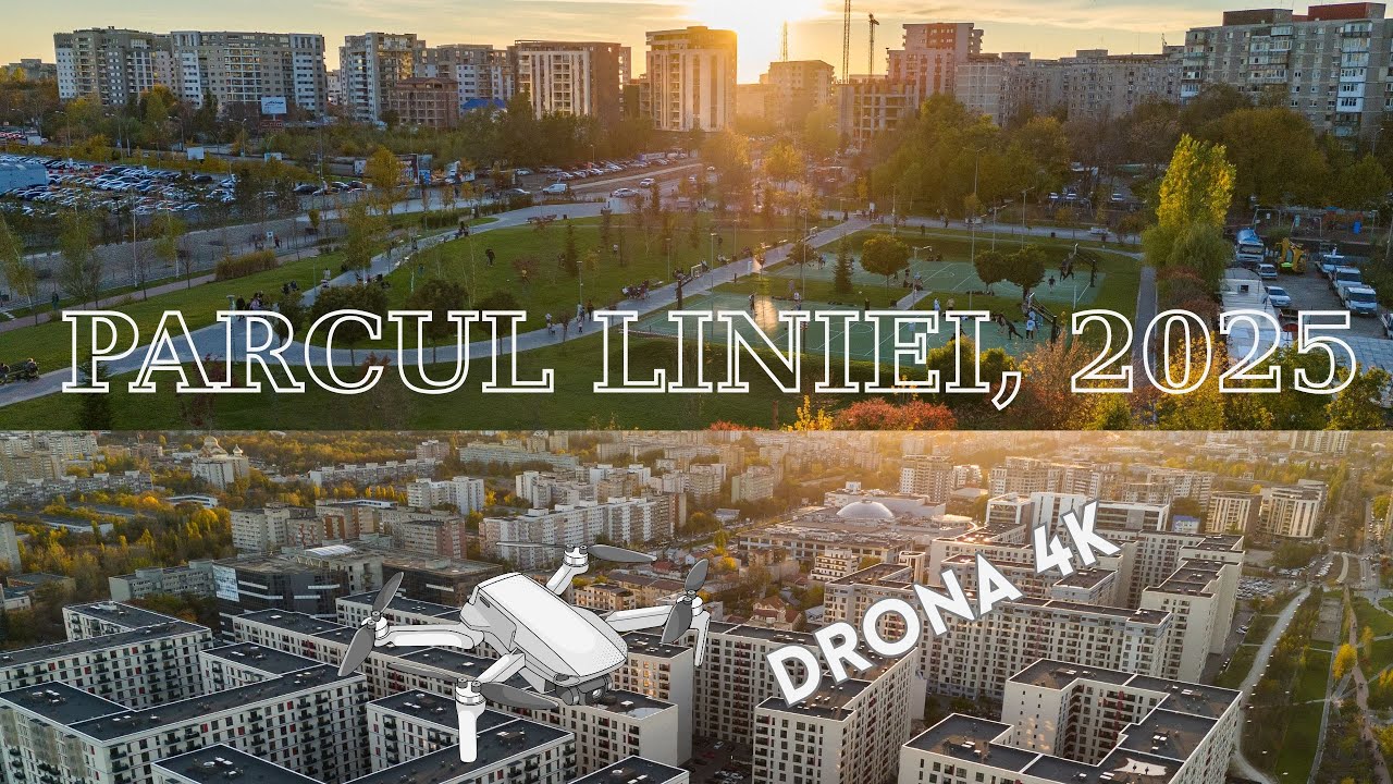 Parcul Liniei filmat de sus - Ce surprize ascunde din aer? Drona 4K