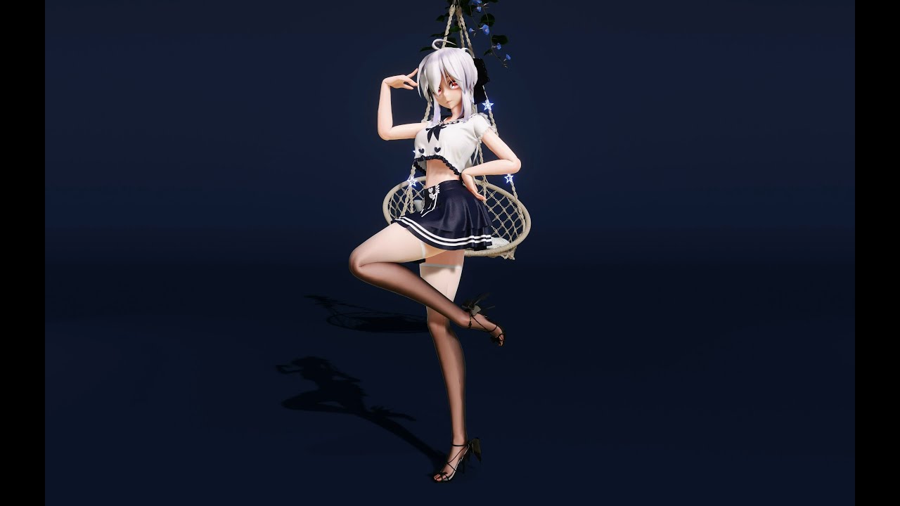 【VOCALOID MMD／4K／60FPS】Yowane Haku【Heart Attack】