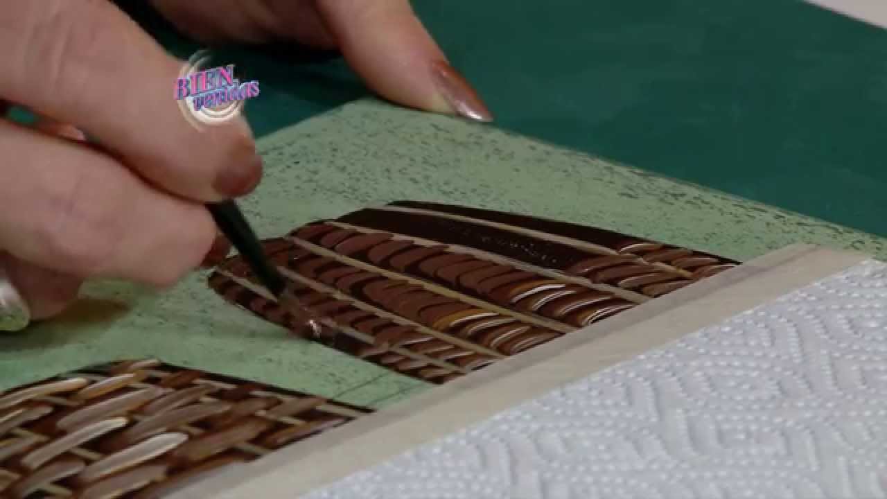 Mónica Astudillo - Bienvenidas TV en HD - Pinta un posabandeja.