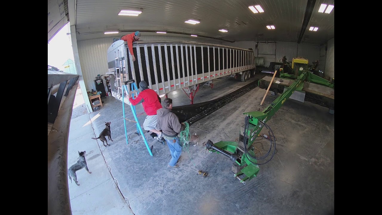 New Tarp on the Grain Trailer | Time-lapse