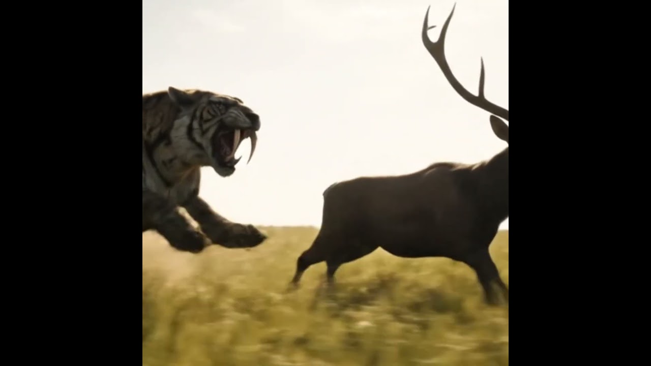 Sabertooth vs Prehistoric Deer – Epic Stone Age Hunt! 