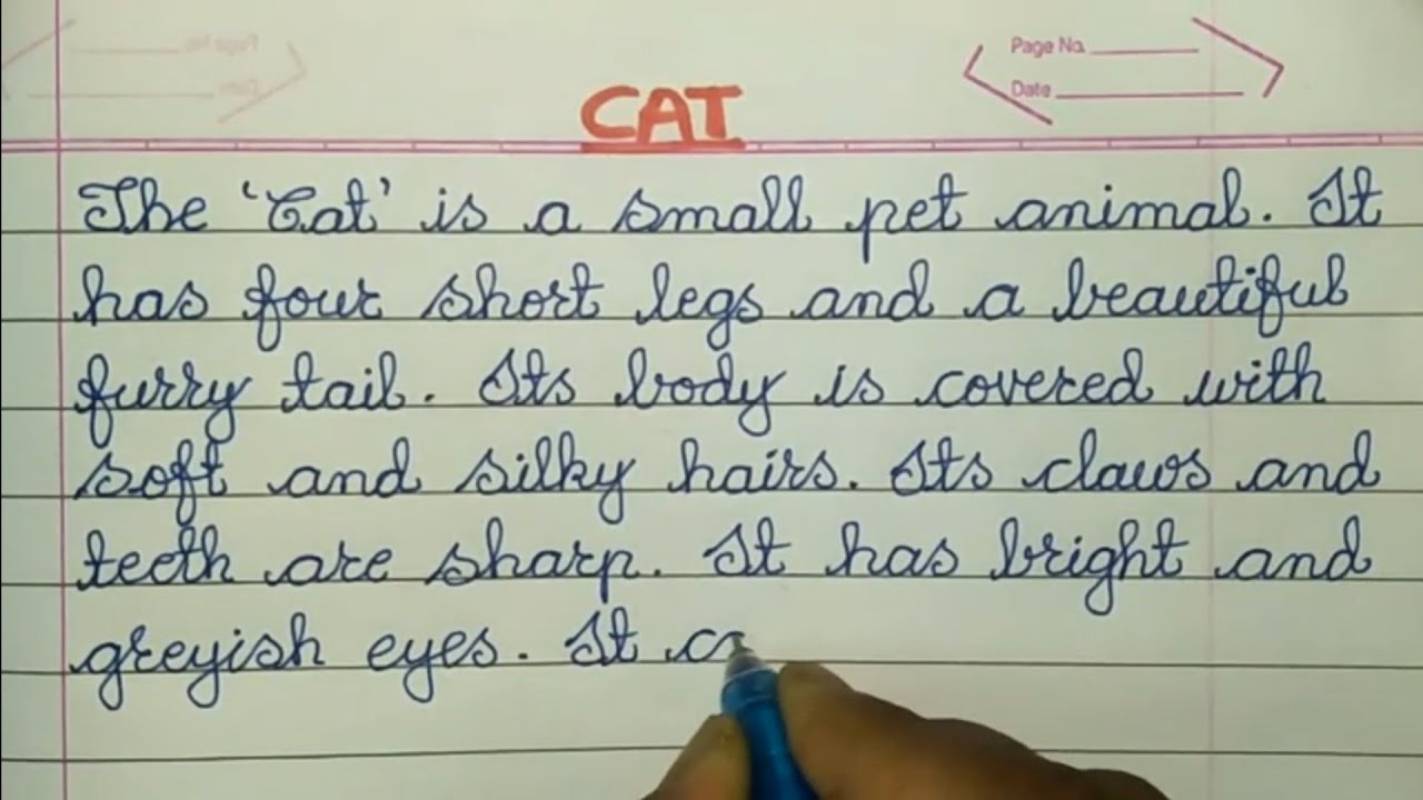 Short Essay on 'Cat' (100 Words) in English