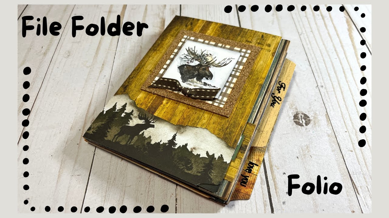 🍁File Folder Folio | 6x6 Paper | File Folder Book (Giveaway Ended)