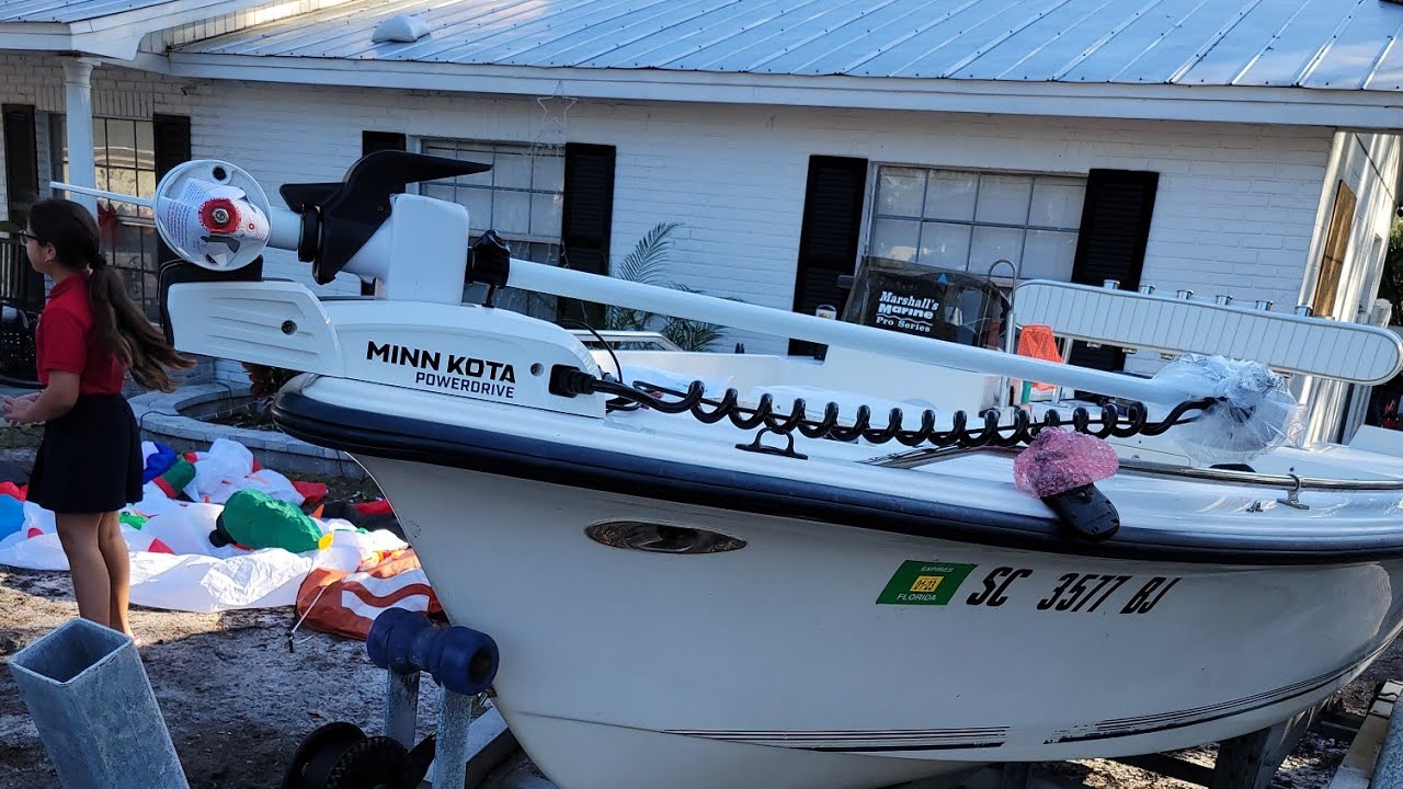installation of minn kota riptide powerdrive 55lb thrust 48 inches shaft