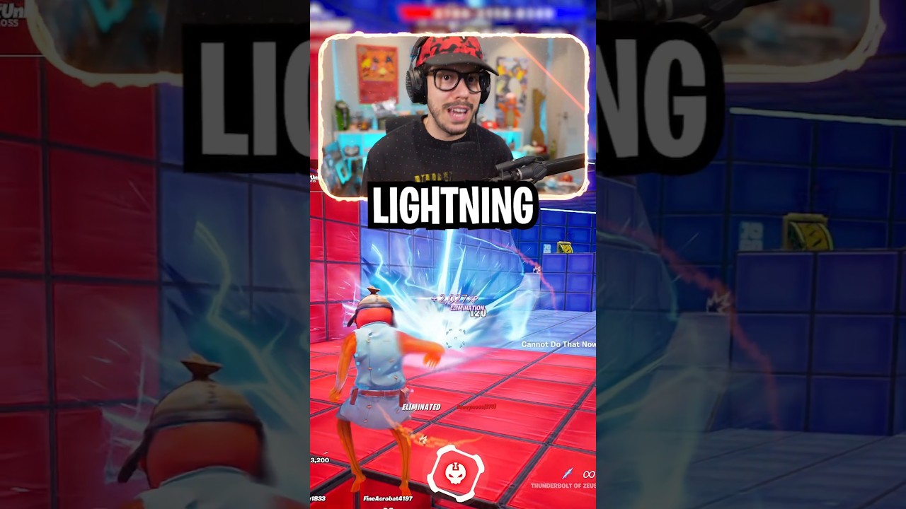 I LEAKED THE ZEUS LIGHTNING BOLT IN  SUPER RED VS BLUE