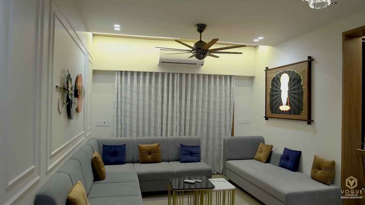Sundaram Gold | 3BHK interior design in Rajkot