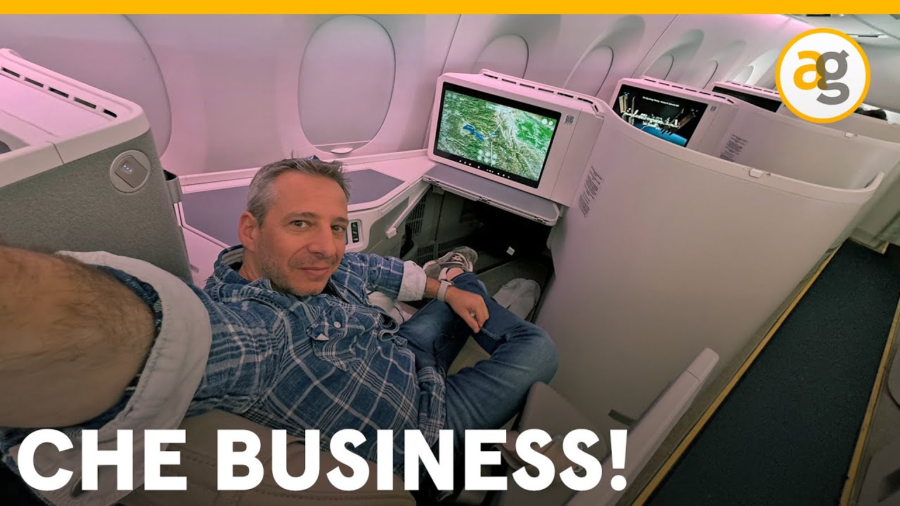 LA BUSINESS CLASS di ITA su A350 ROMA FCO a SAN FRANCISCO SFO. PLAY da HONOR V3