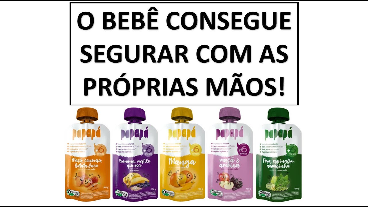 Papap&aacute; apresenta papinhas 100% natural e org&acirc;nicas para beb&ecirc;s.