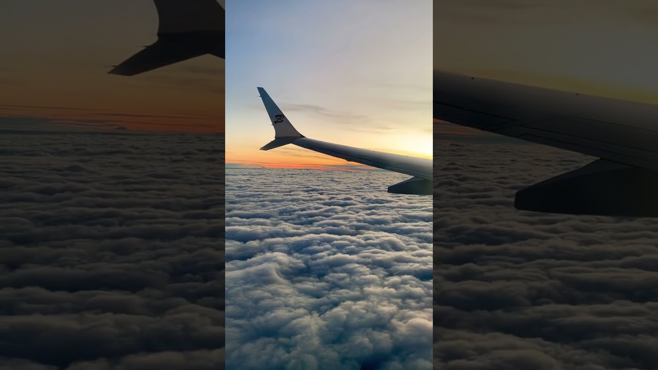 Sunrise in heaven ⛅️ #sun #clouds #flight #travel #sky #iphonephotography #sunrise