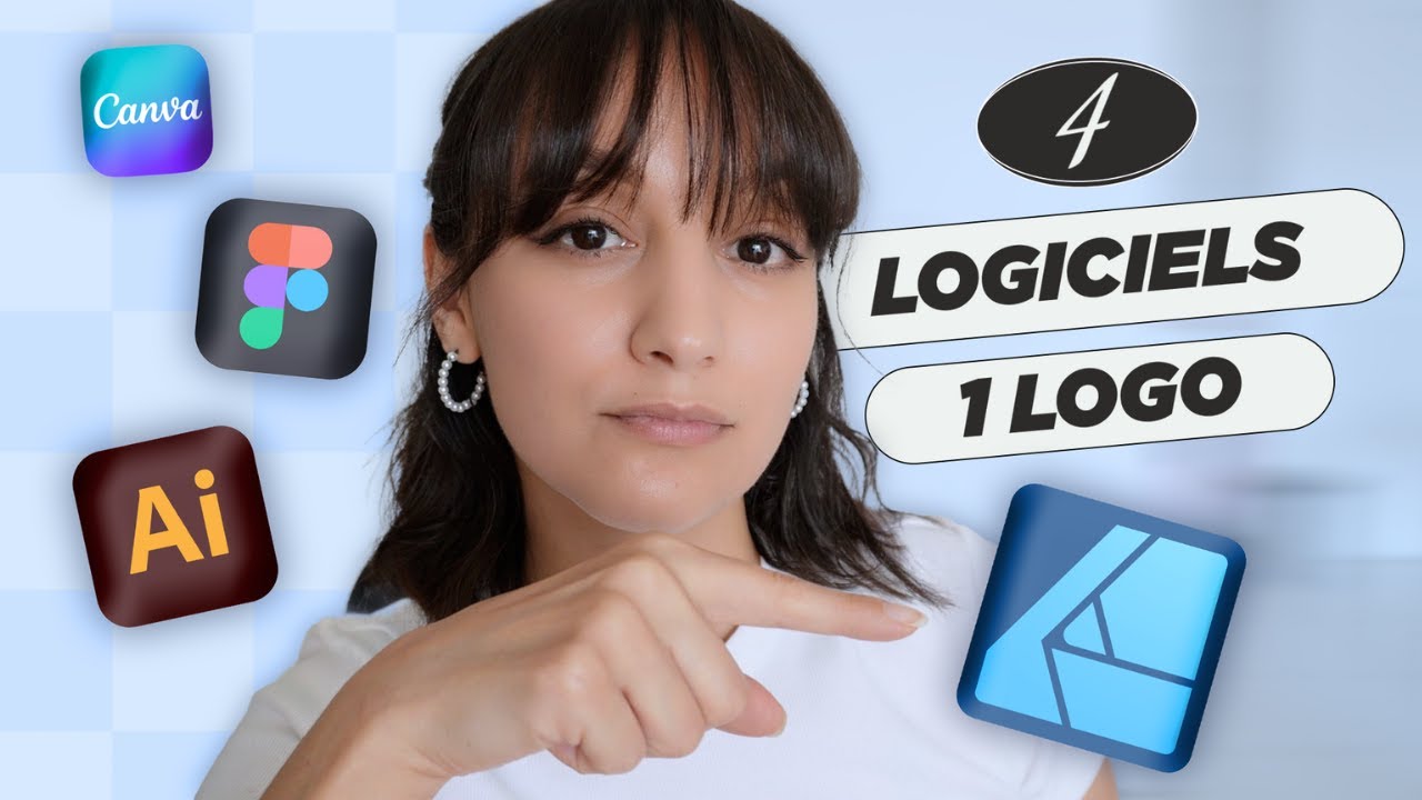 Je teste 4 LOGICIELS pour créer le même LOGO | Affinity Canva Figma & Illustrator
