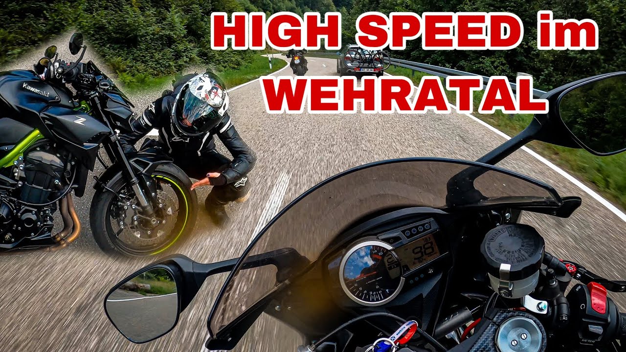 Sie bringt ihren Vorderreifen auf Kante// Vollgas im Wehratal😱 #motovlog #motorrad #race
