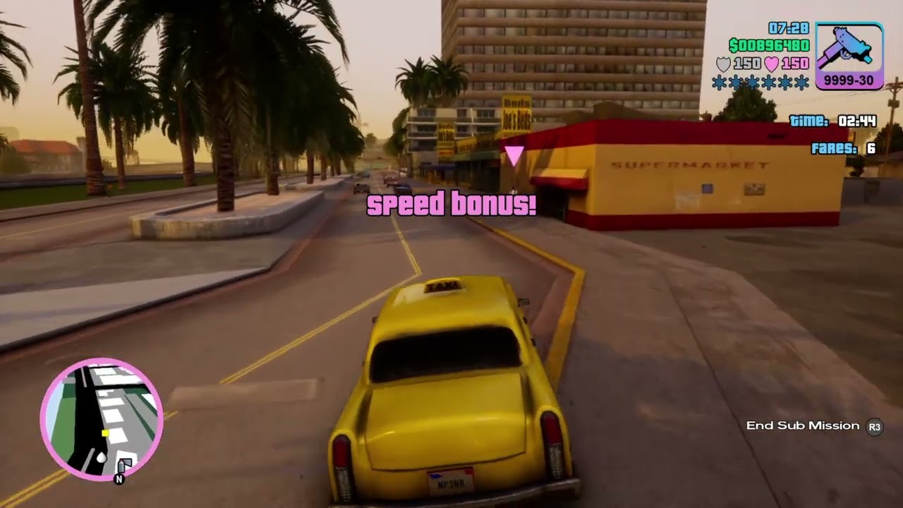 Grand Theft Auto: Vice City – The Definitive Edition Taxi Missions #338