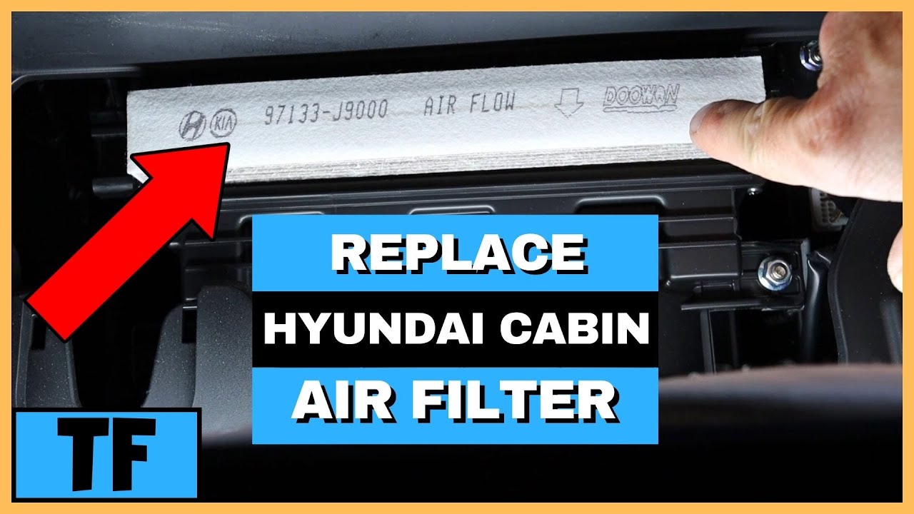 Hyundai Tucson 2014 -2023 Cabin Air Filter How To Replace or Change (EASY!)