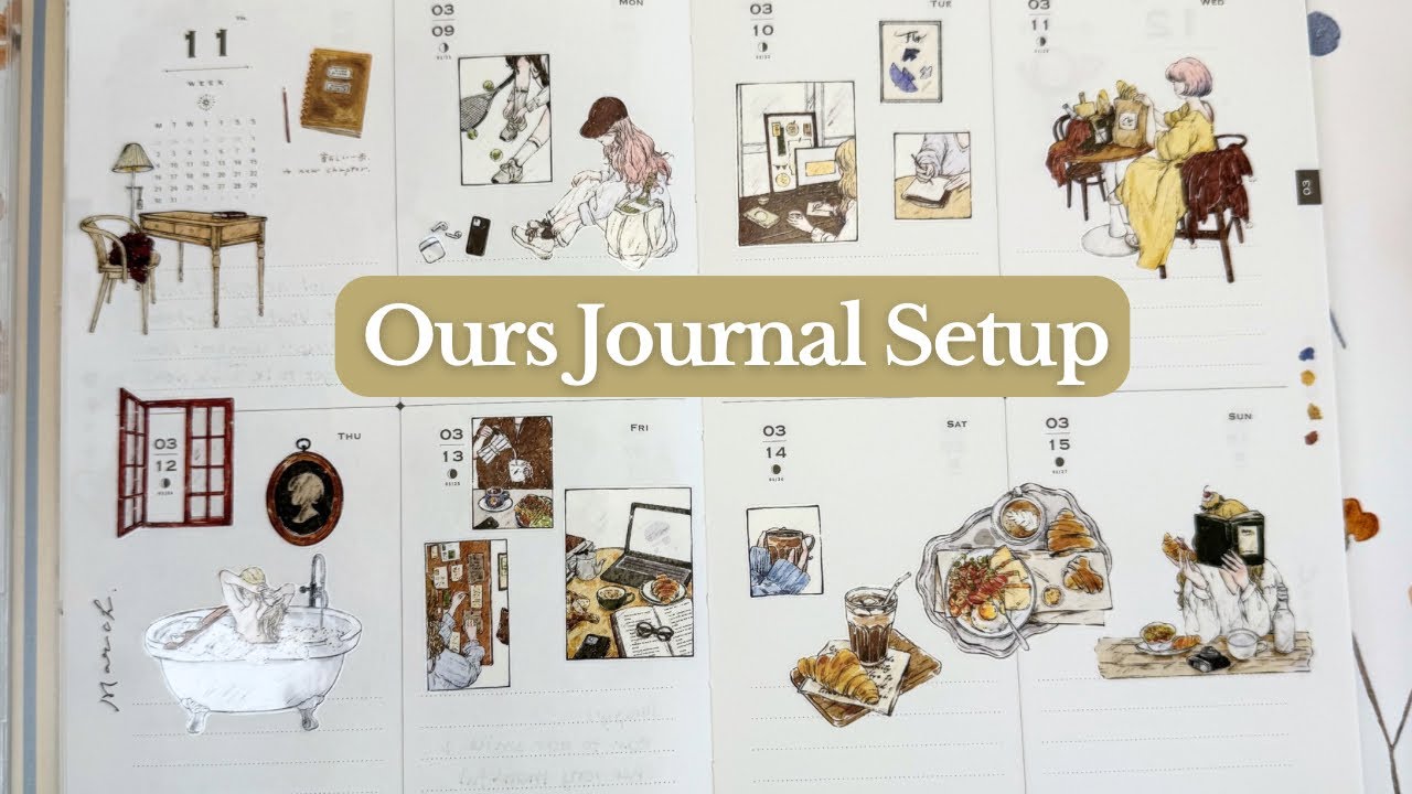 OURS JOURNAL Setup for Week 11 | Talk Thru | Gratitude Journal | Journalsay PET tape