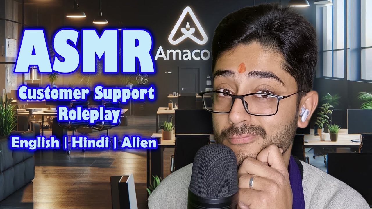 ASMR Roleplay - Indian Customer Support | Relaxing | Bilingual (Eng × Hindi)