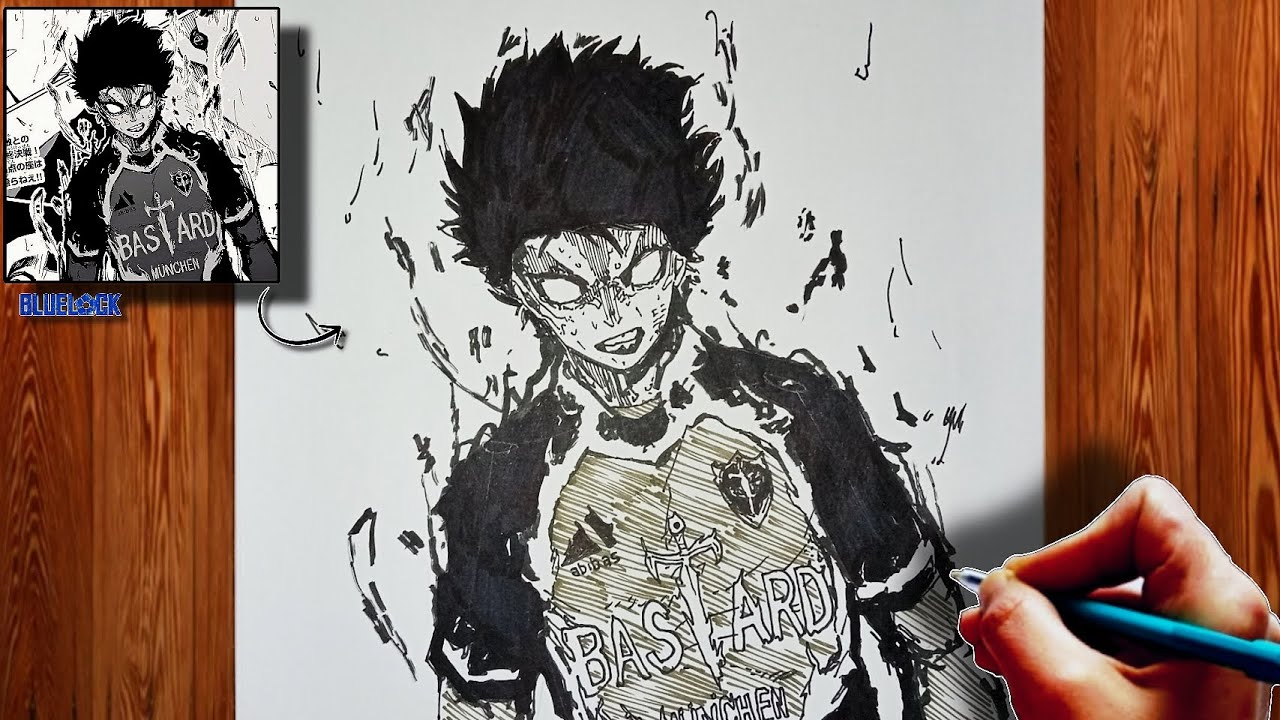 How to Draw Yoichi Isagi Phantom | Blue Lock | ブルーロック | Step-by-Step Tutorial