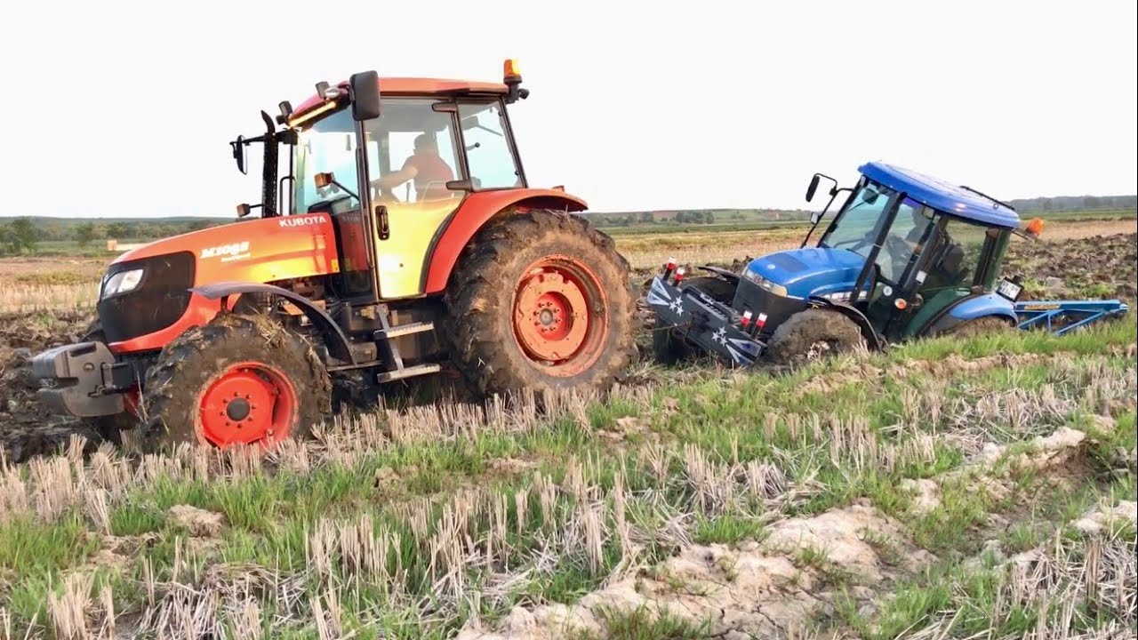 Böyle batma görmediniz | NEW HOLLAND TD90D - Kurtarıcı Kubota M108S