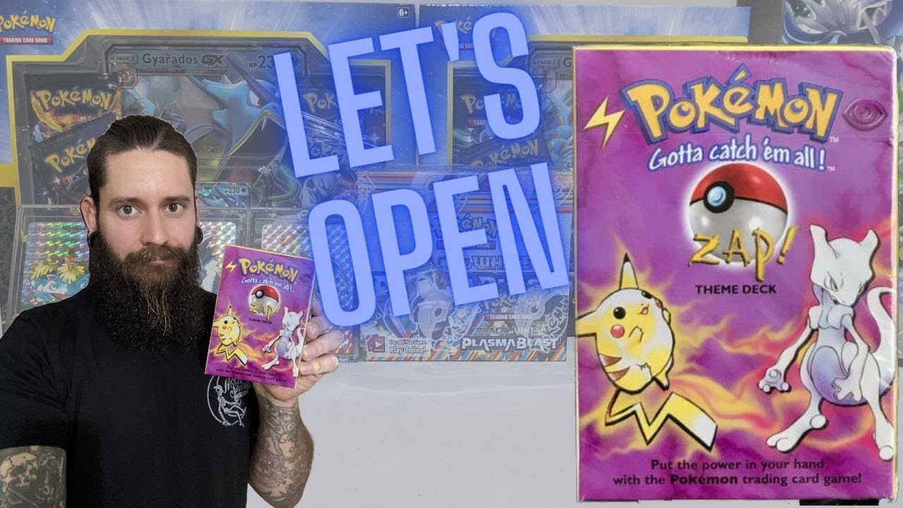 Let's Open a Zap Theme Deck! Pokemon Base Set. Shadowless!?