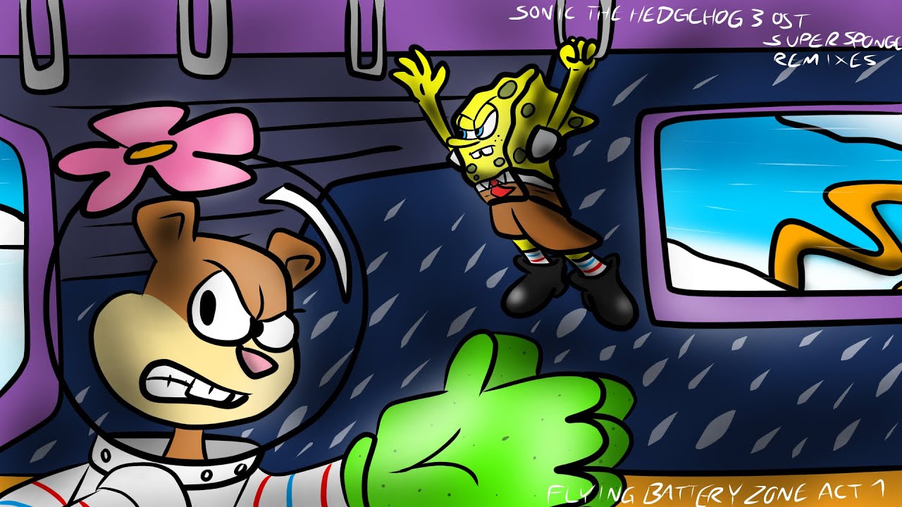 Sonic The Hedgehog 3 - Flying Battery Zone Act 1 (Spongebob Supersponge Remix)