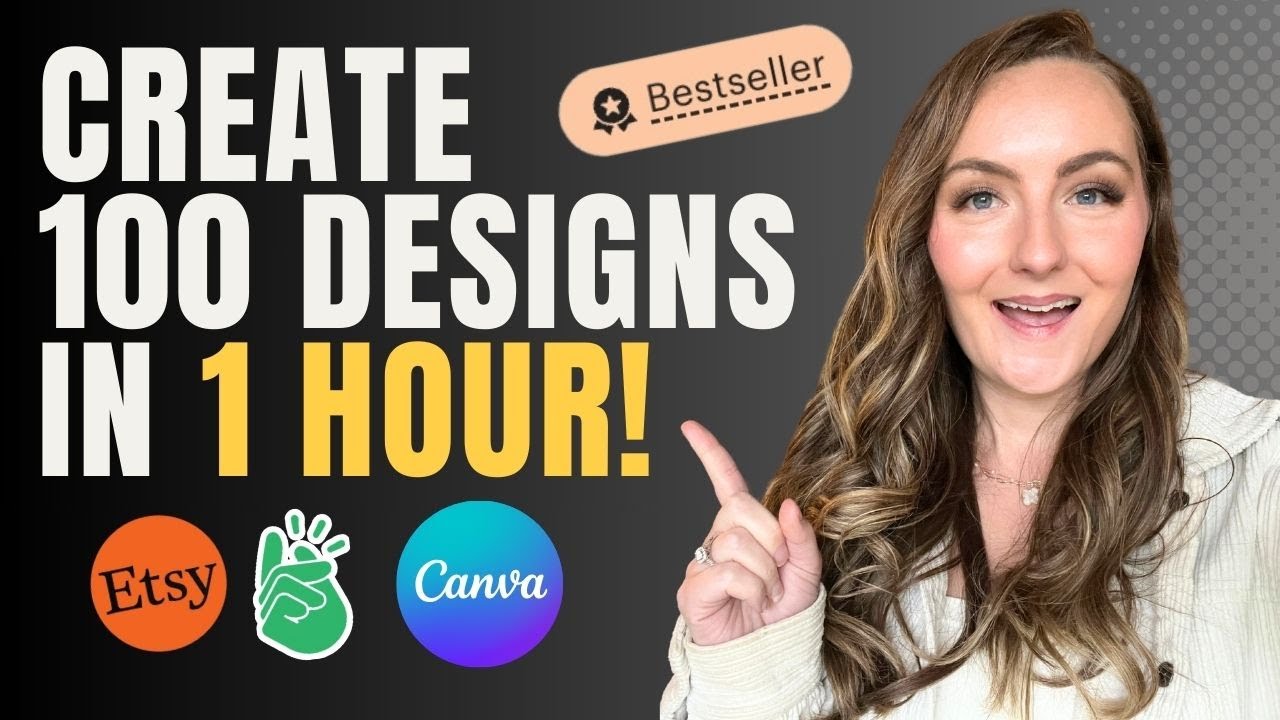 Как лучшие продавцы Etsy создают более 100 дизайнов всего за 1 час! 🎨🚀