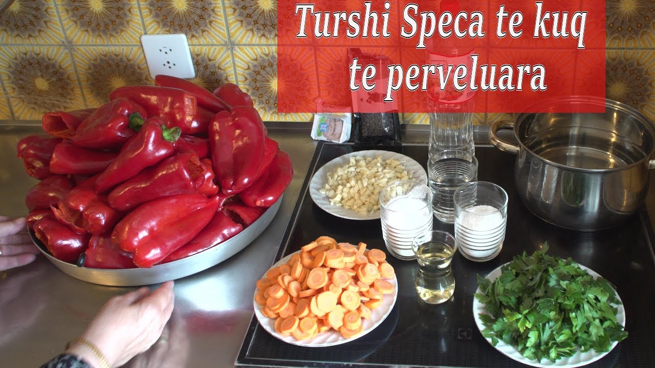 Turshi Speca te kuq te perveluara Recept i Nenes 
