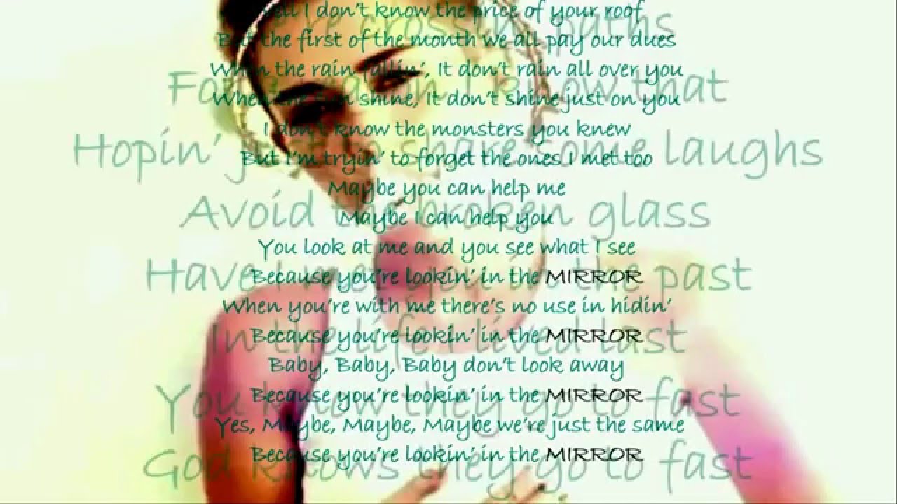 Mirror- Miley Cyrus (Lyrics)