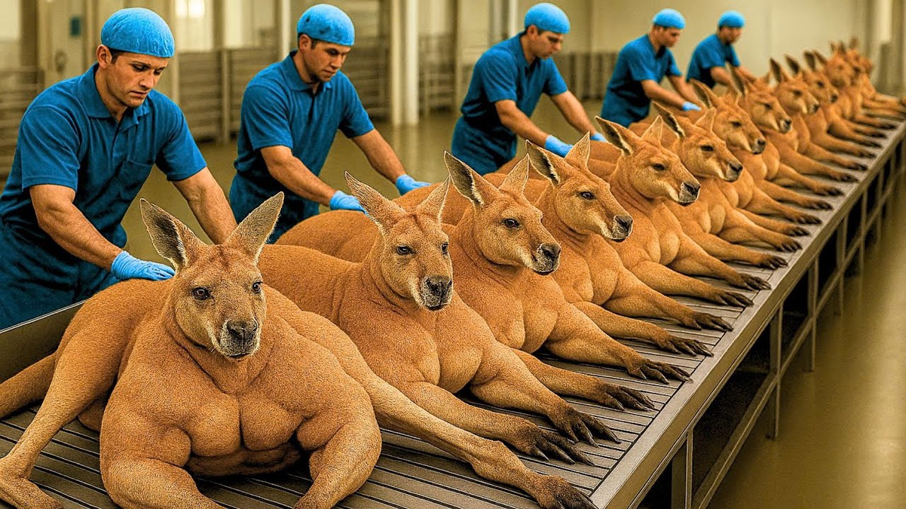 How Millions of Kangaroos Are Raised and Harvested &ndash; Inside Kangaroo Meat Processing Factories