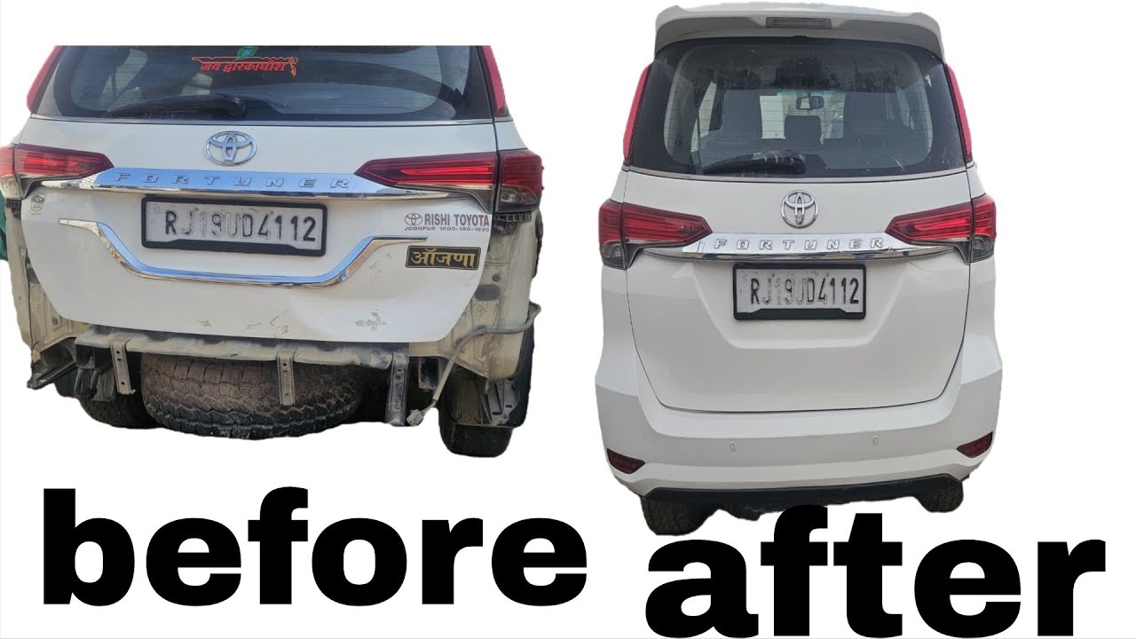 Fortuner dicky and bumper repair 