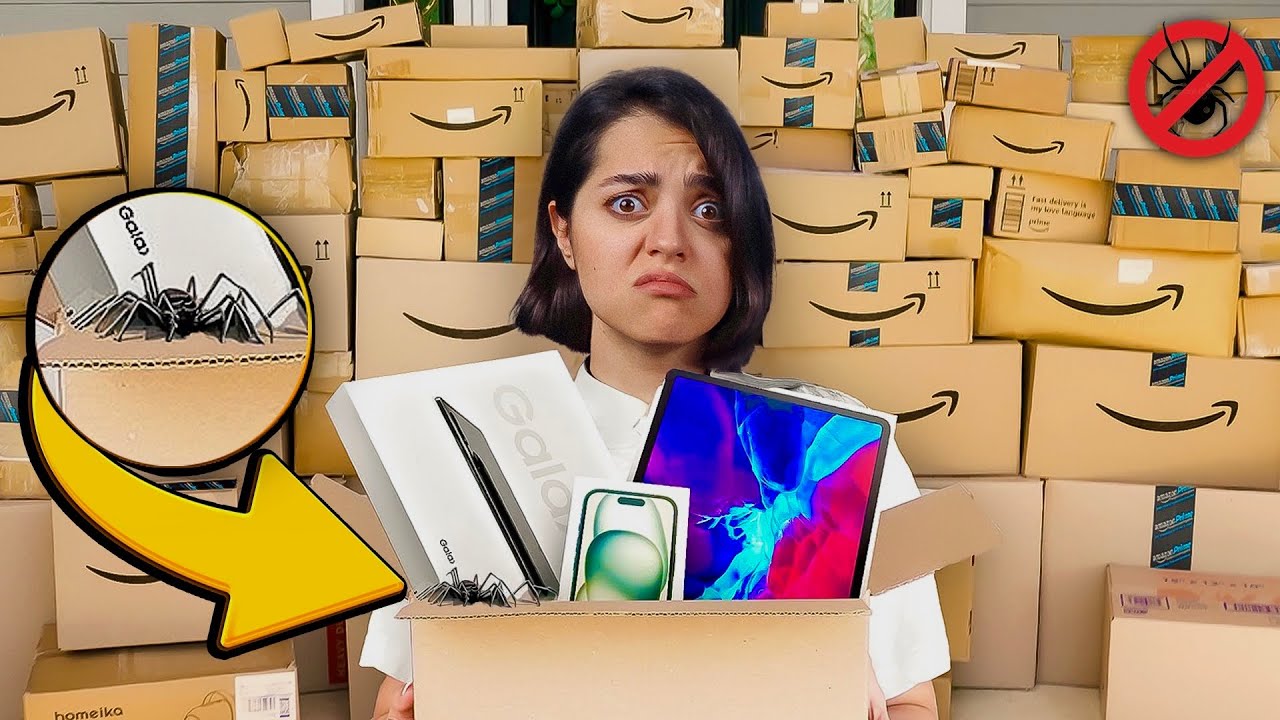کلی بسته پستی گمشده خریدم با کلی سود 🕷️ تو یکیش عنکبوت بود
