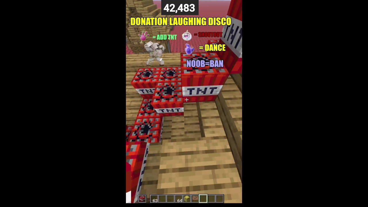 Minecraft TNT Village #shortlive