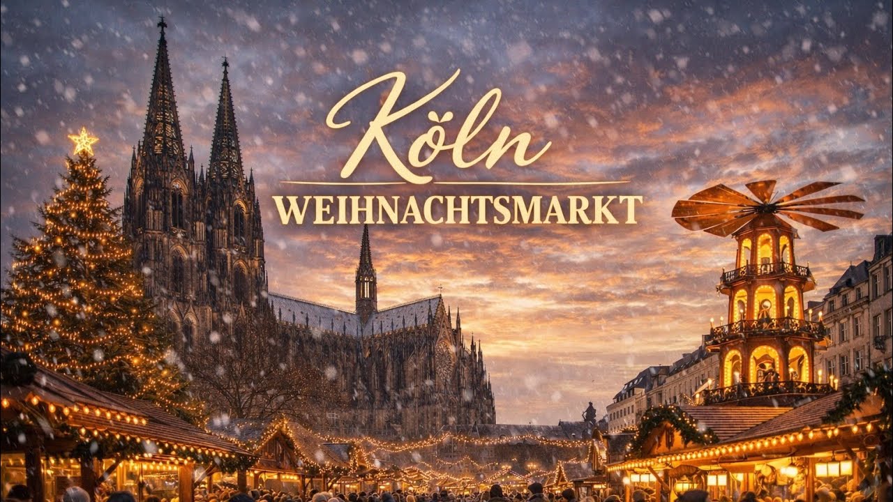 Cologne Germany Silvester market / Köln Weihnachtsmarkt 2026 Januar 