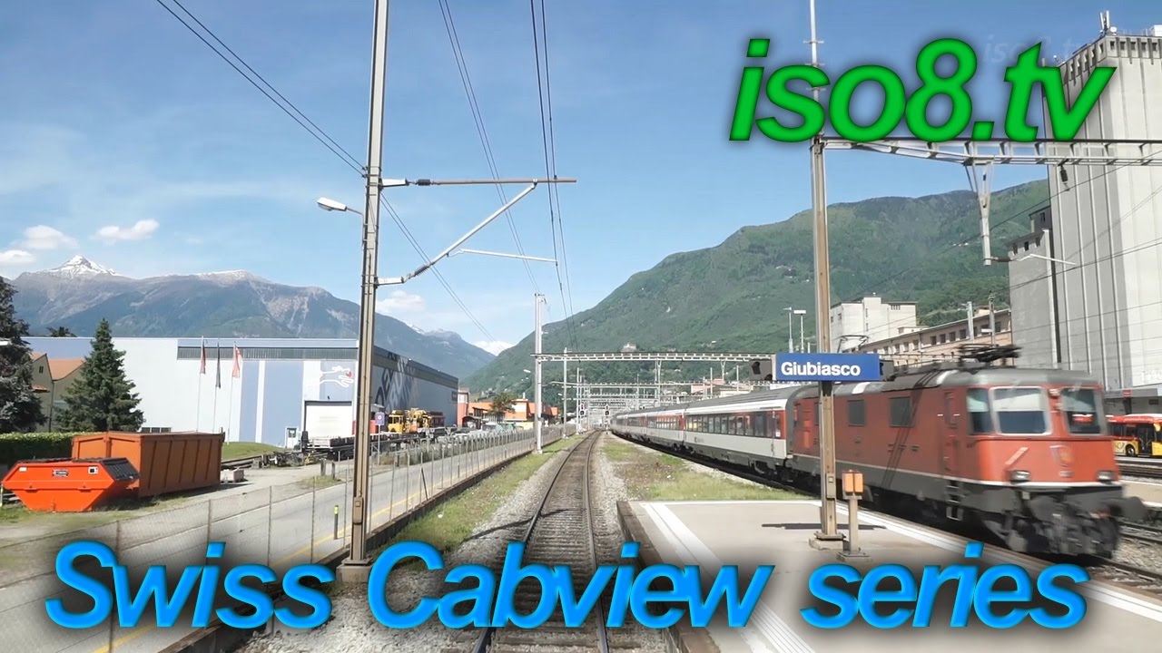 [FHD60p] CabView: SBB Рe4/4 Vol.1 восхождение Gotthard проход, Швейцария Высокое разрешение