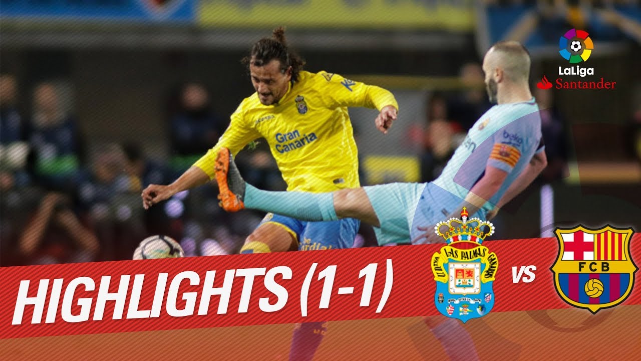 Resumen de UD Las Palmas vs FC Barcelona (1-1)
