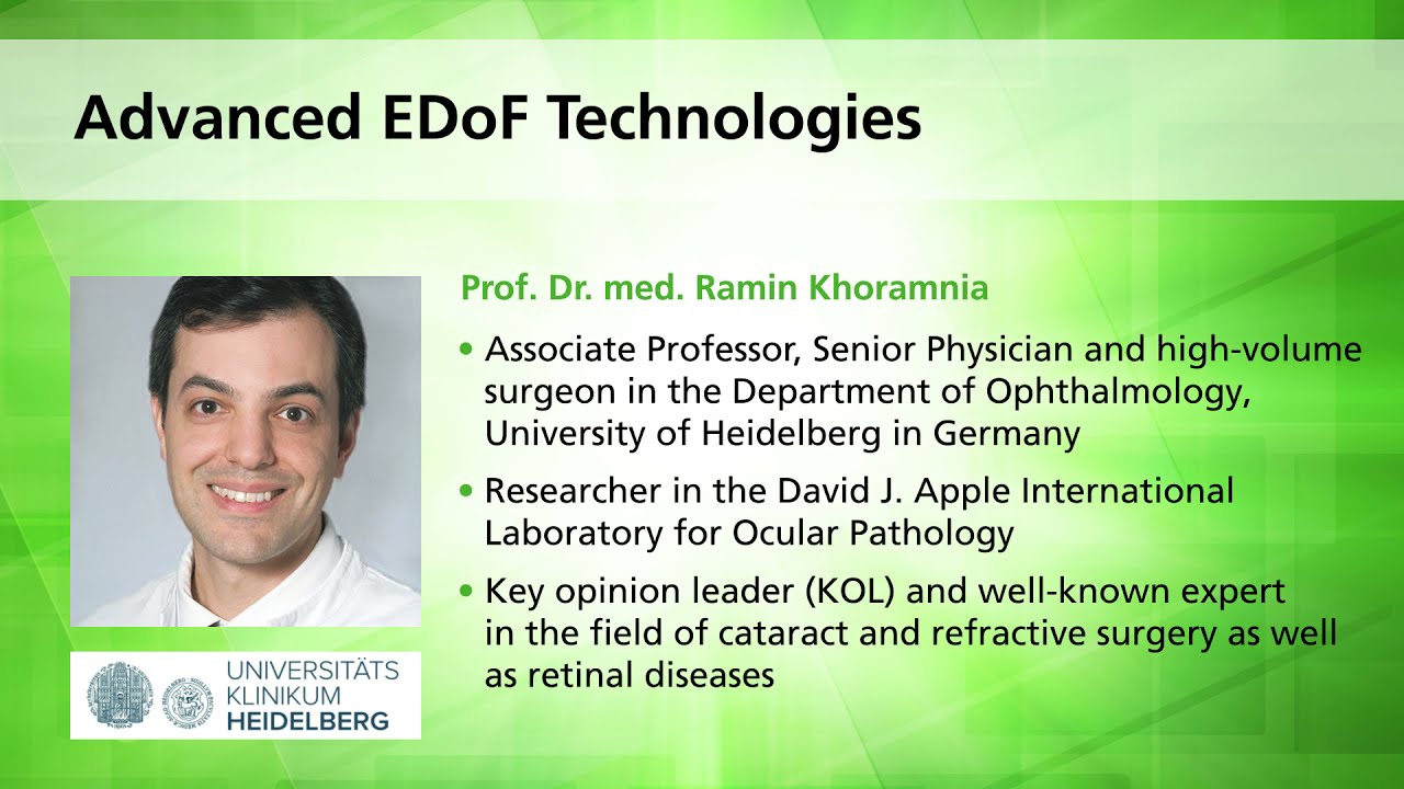EDoF IOLs - Teleon Booth Talk with Prof. Ramin Khoramnia