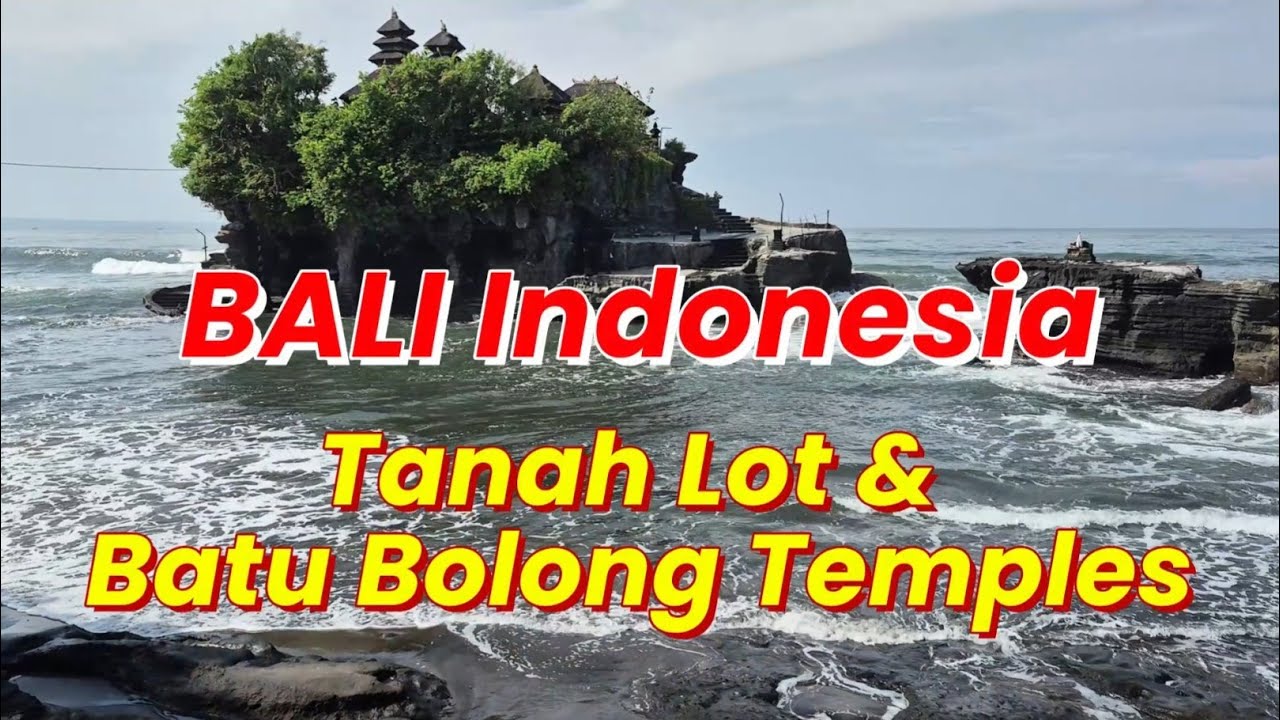 Tanah Lot Temple & Batu Bolong Temple Bali Indonesia #bali #tanahlot #tanahlotbali #temple