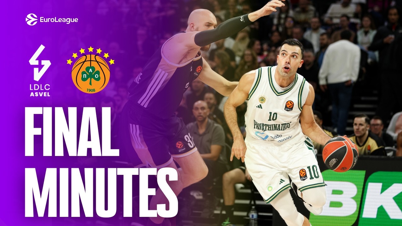 Kostas SLOUKAS STEPS UP when Panathinaikos needed it most | PAO vs ASVEL | FINAL MINUTES