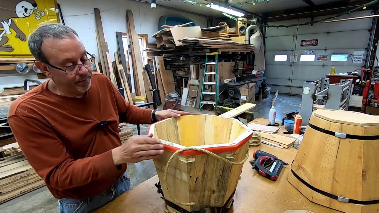 wooden planter